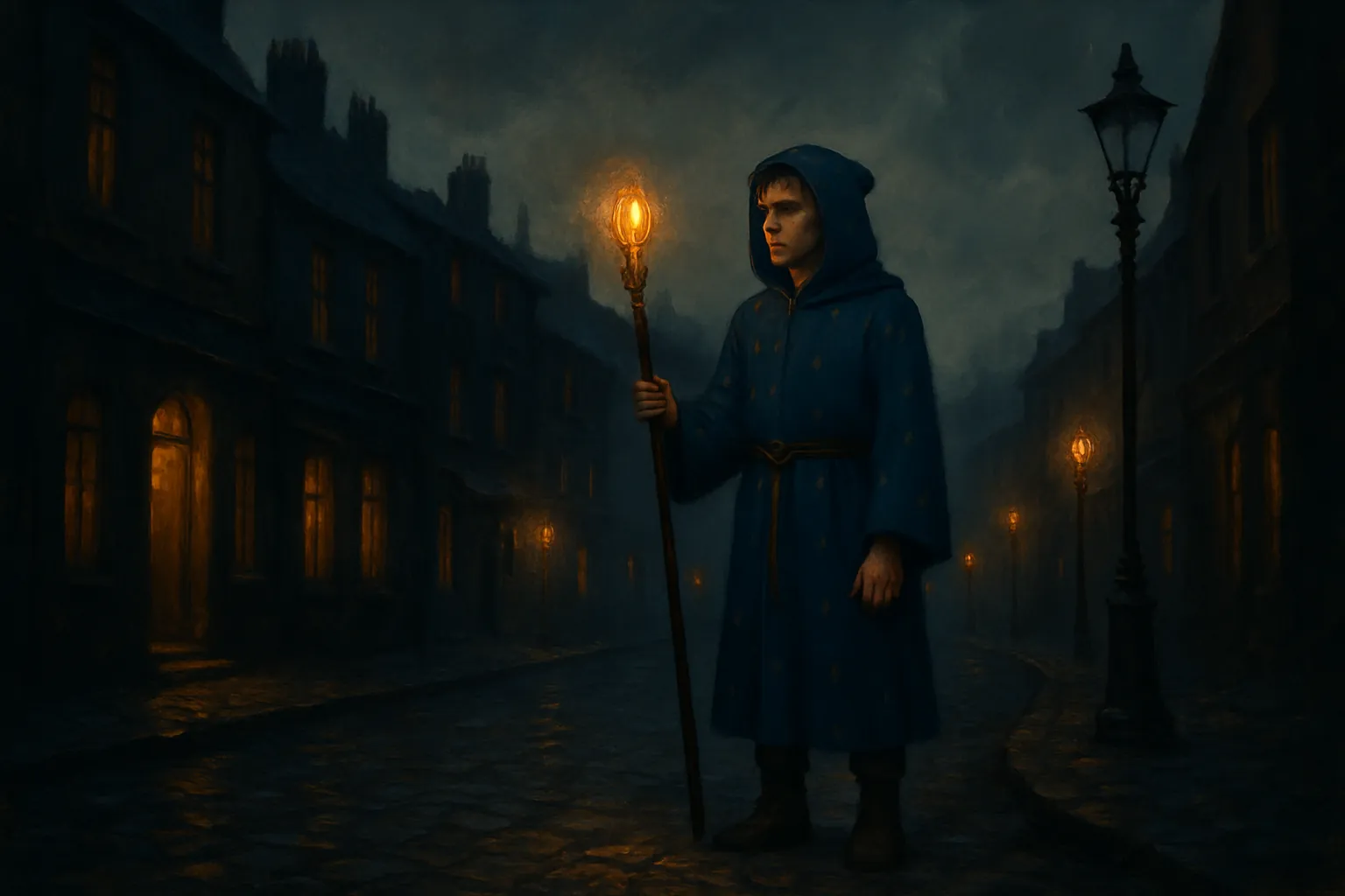 Léo remarque que plusieurs lampes à gaz s'éteignent simultanément dans la ville.