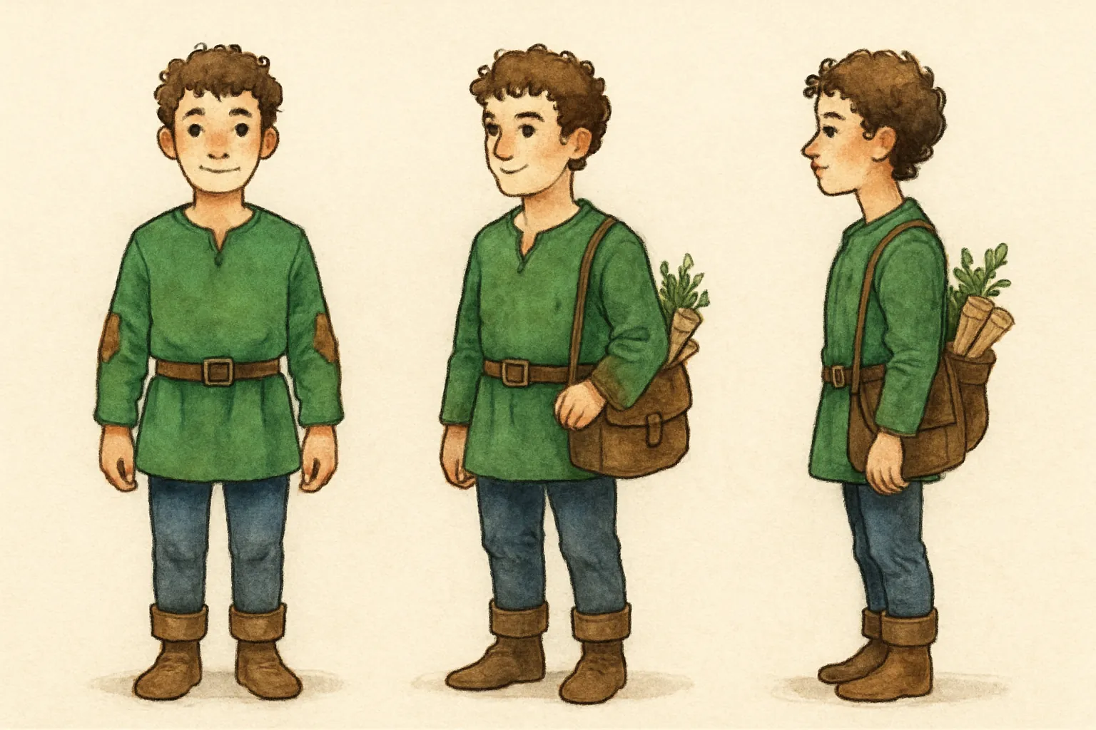 Model sheet for Finn