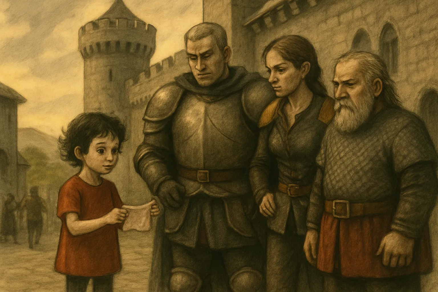 Mira finds a small clue near the castle tower that might lead to the missing seal.