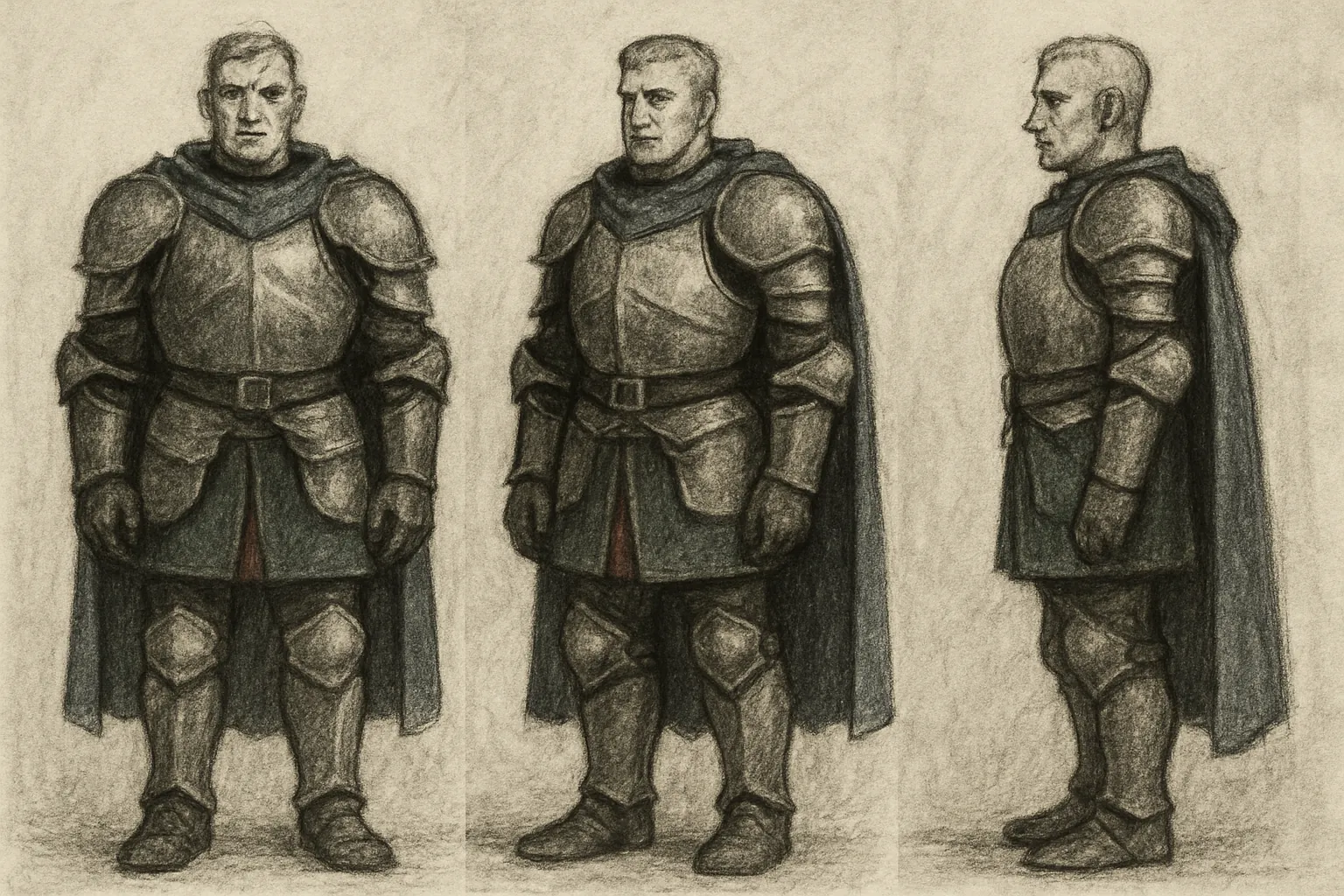 Model sheet for Edwin