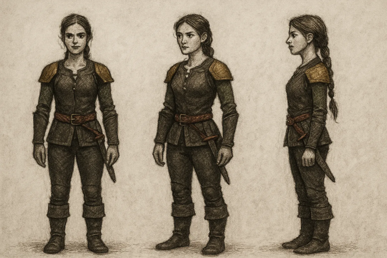 Model sheet for Lara