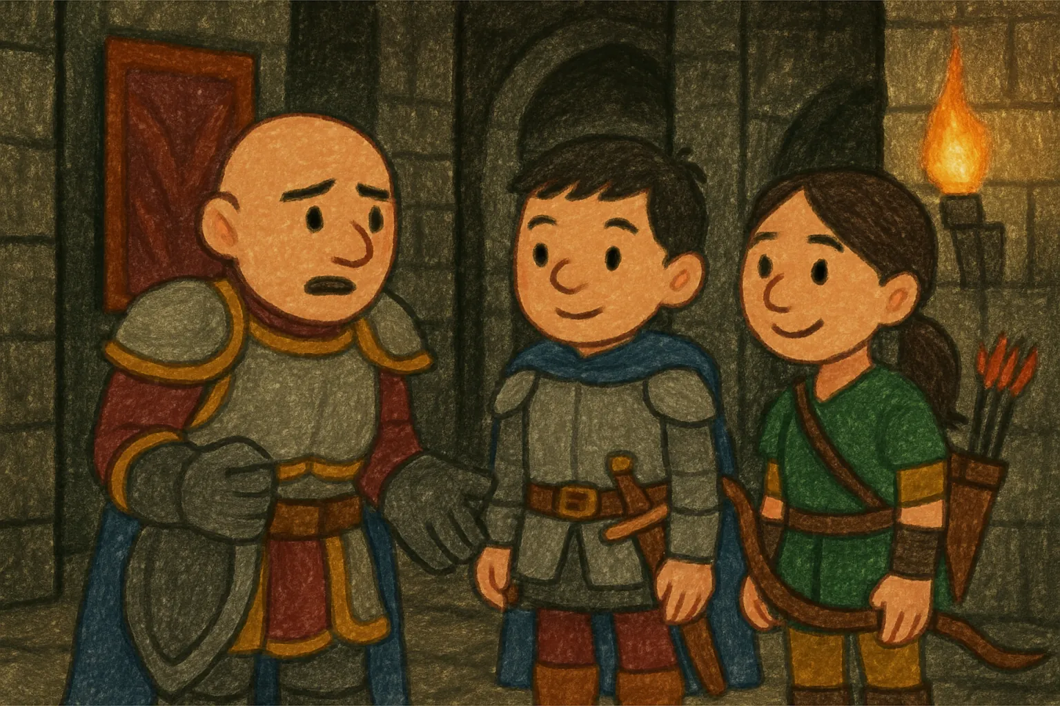 두리가 중요한 왕실 문서를 잃어버렸다고 보고합니다.