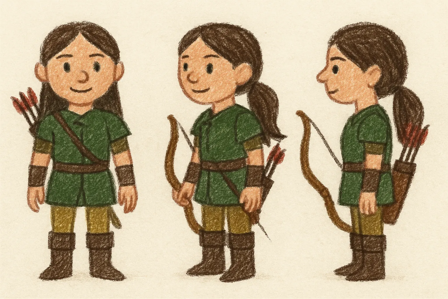 Model sheet for 하나