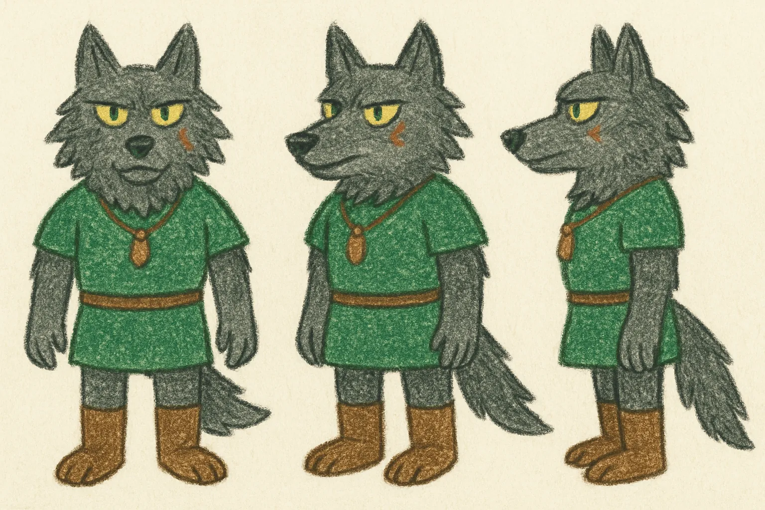 Model sheet for Lobo