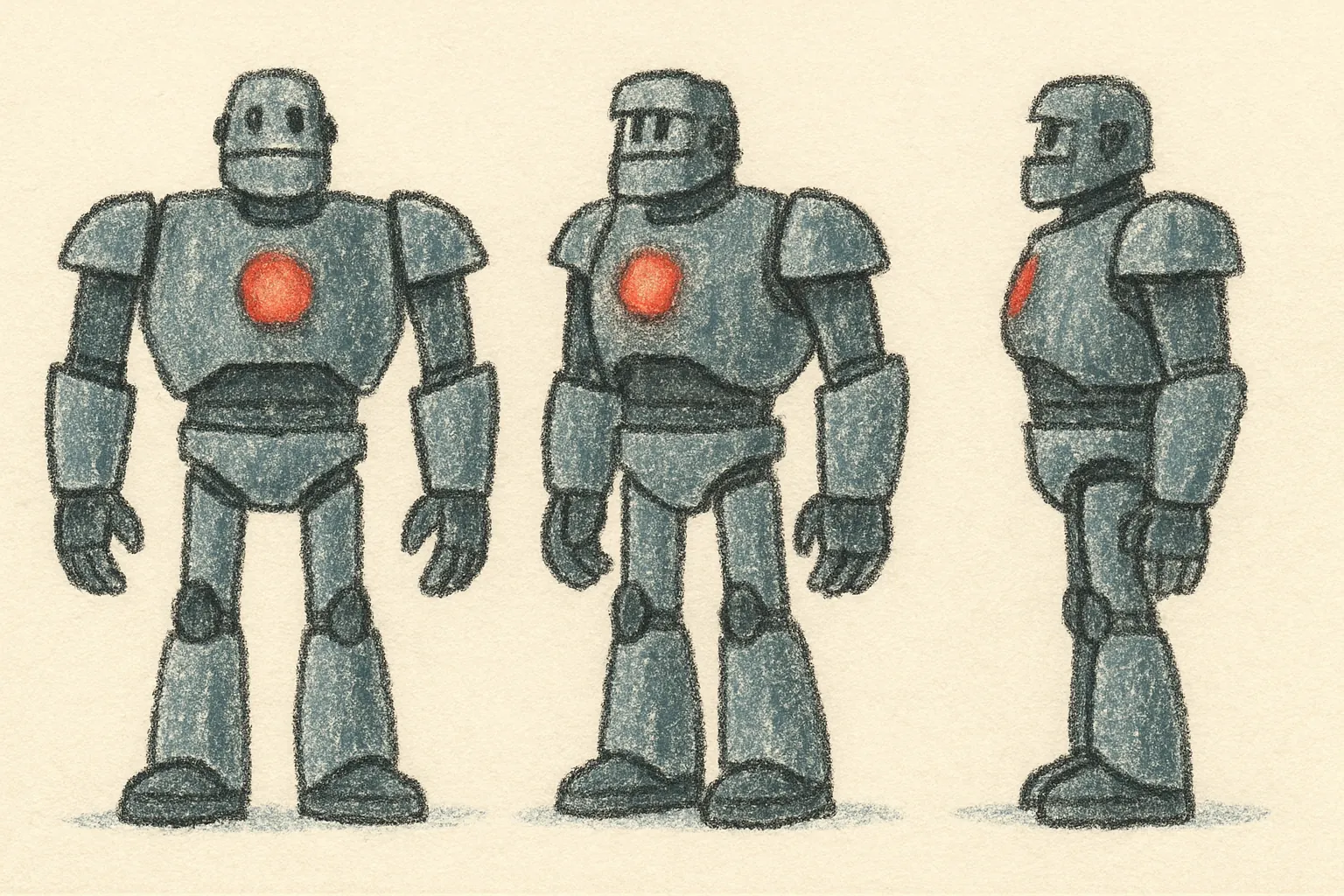 Model sheet for Rex