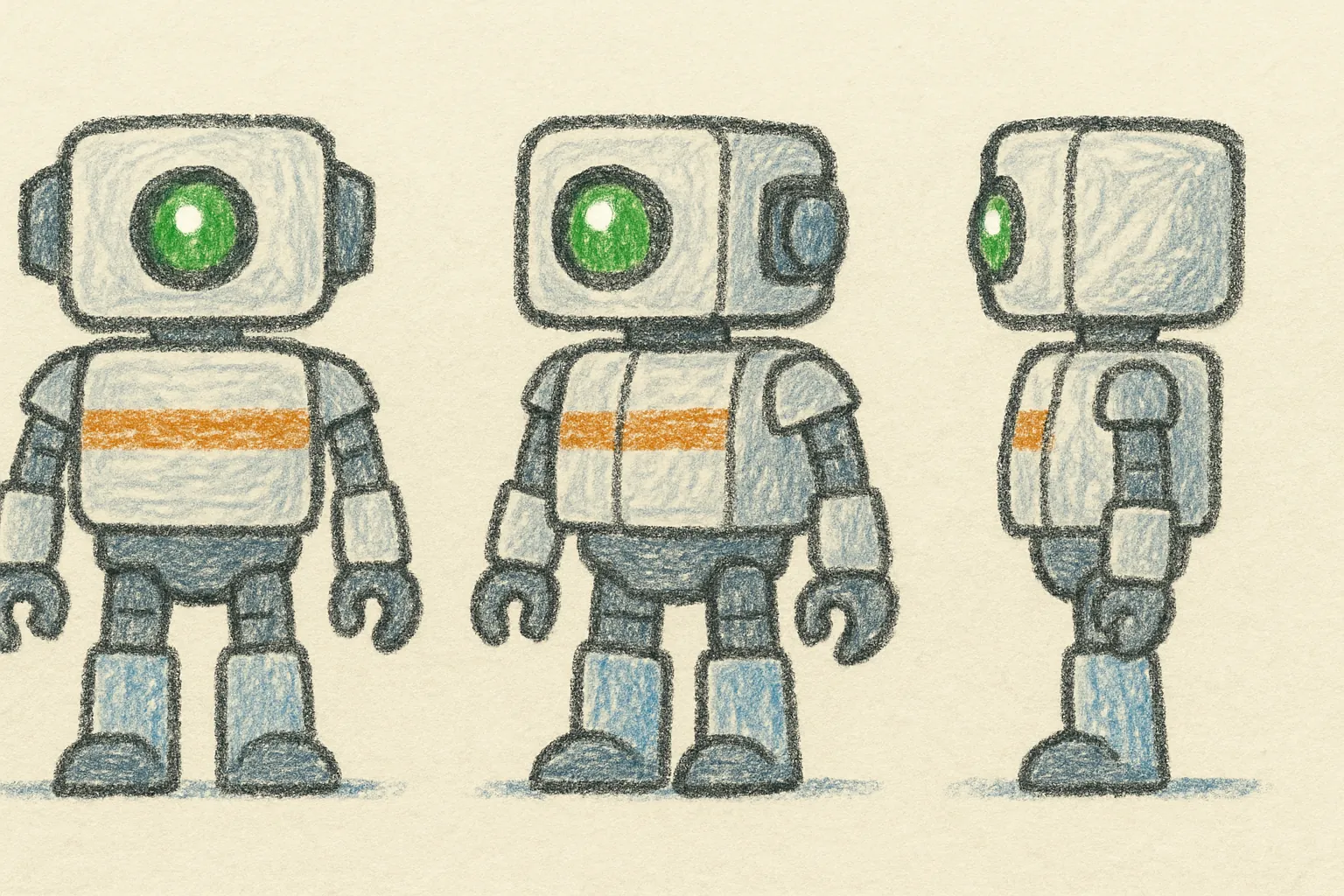 Model sheet for Mia