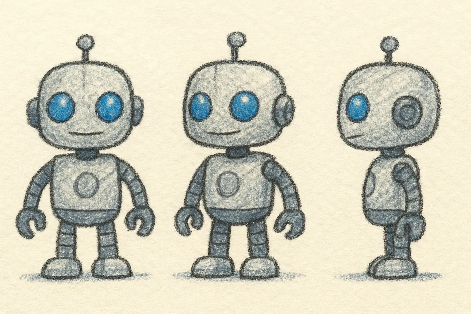Model sheet for Léo