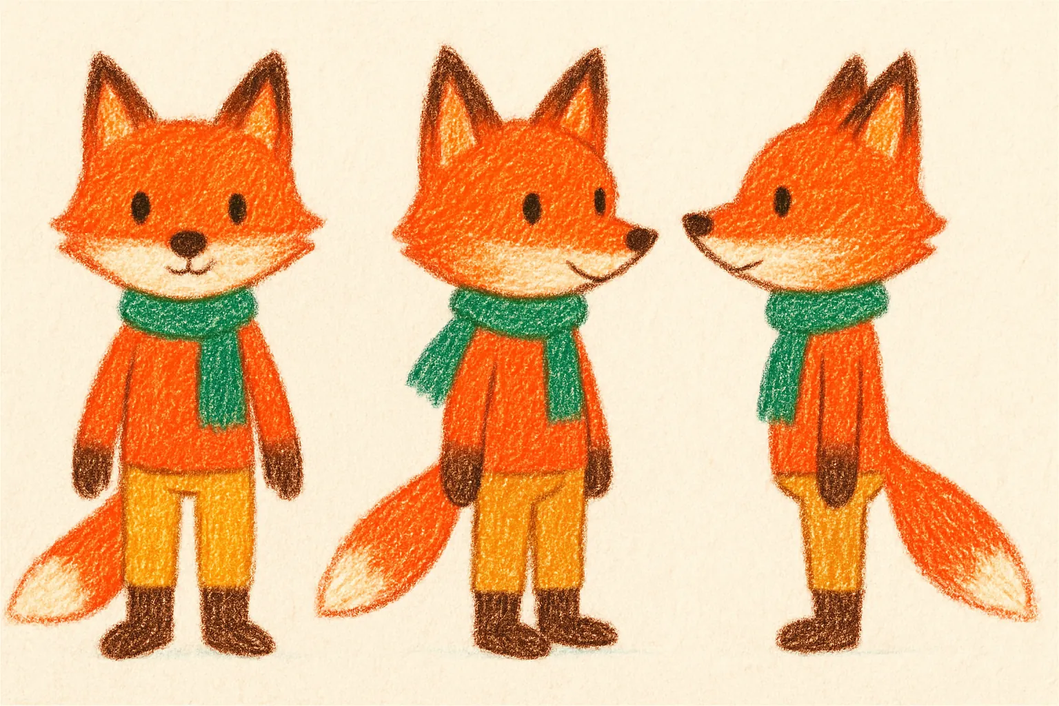 Model sheet for たろう
