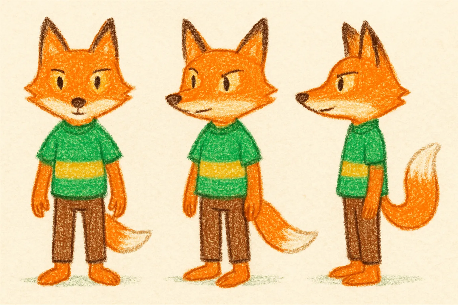 Model sheet for Léo