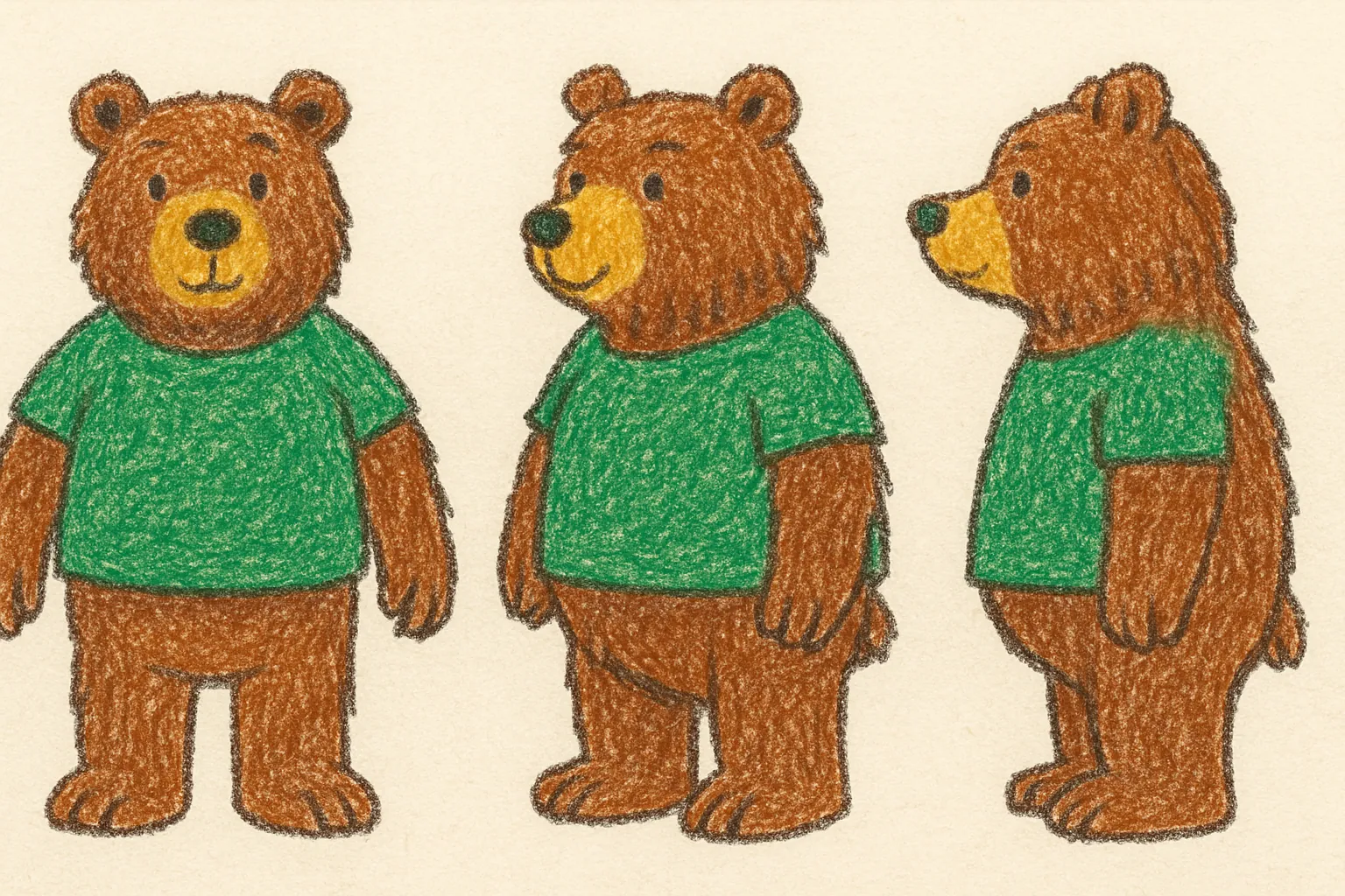 Model sheet for Benoît