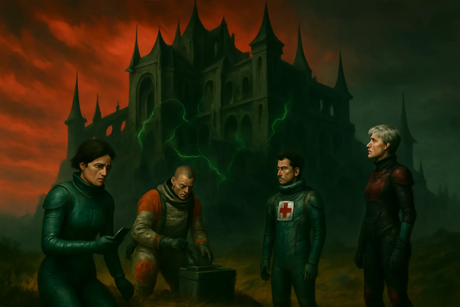 Die Mission kommt am alten Schloss auf einem fremden Planeten an, aber etwas fühlt sich seltsam an.