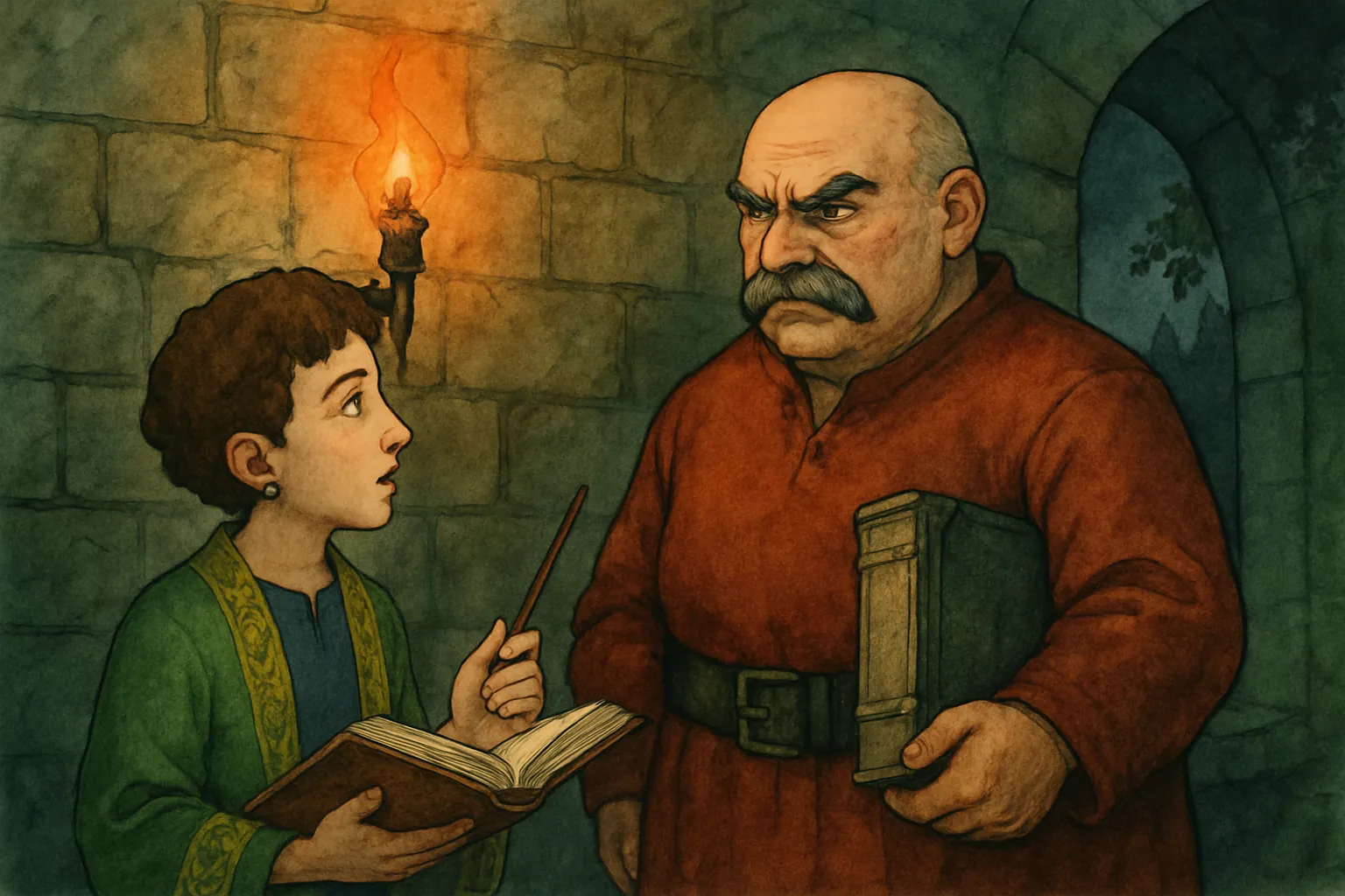 Mira tells Ivor about the missing book.