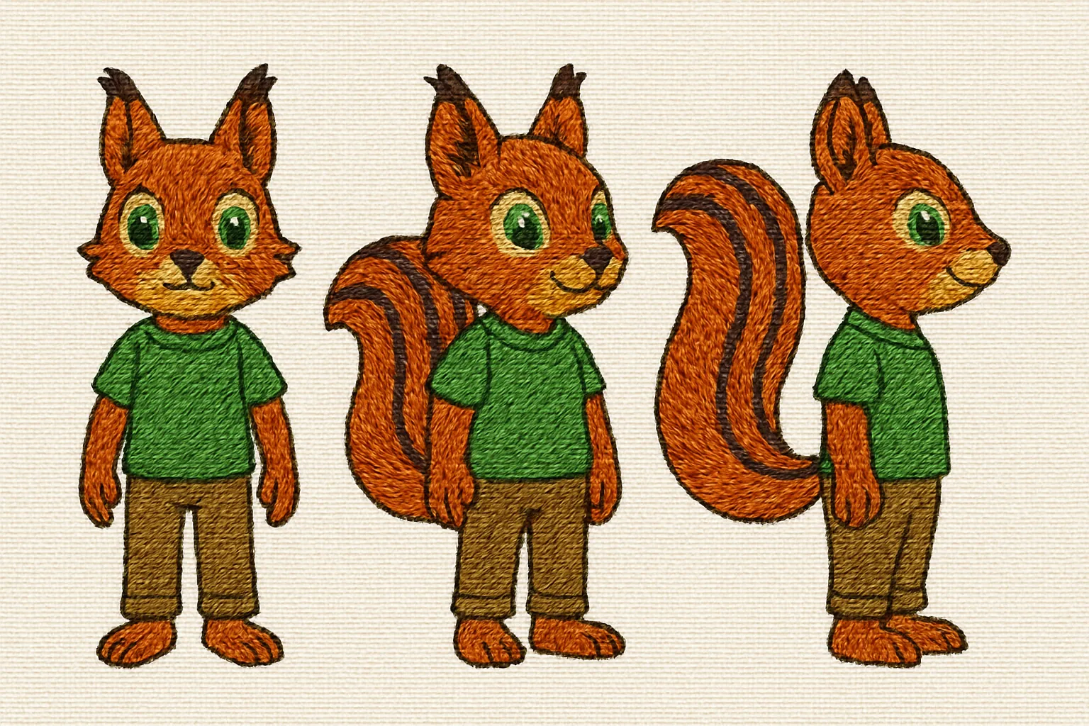 Model sheet for Lina