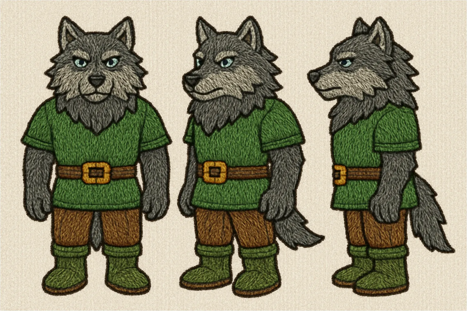 Model sheet for Bruno
