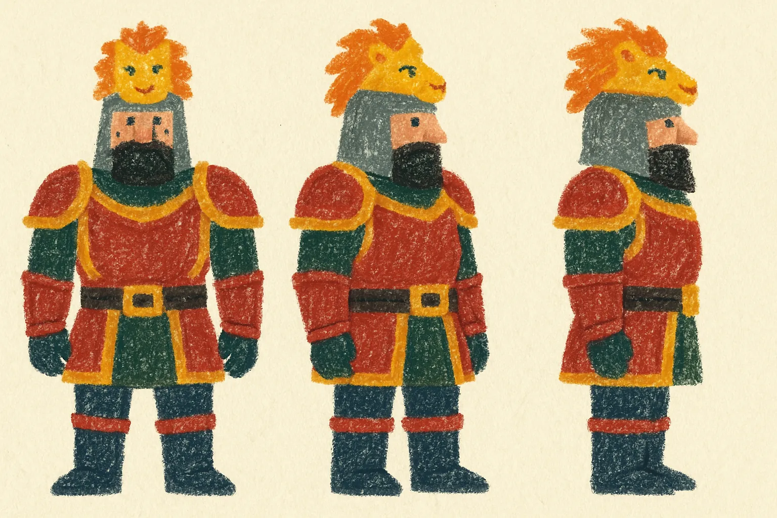Model sheet for Rojo