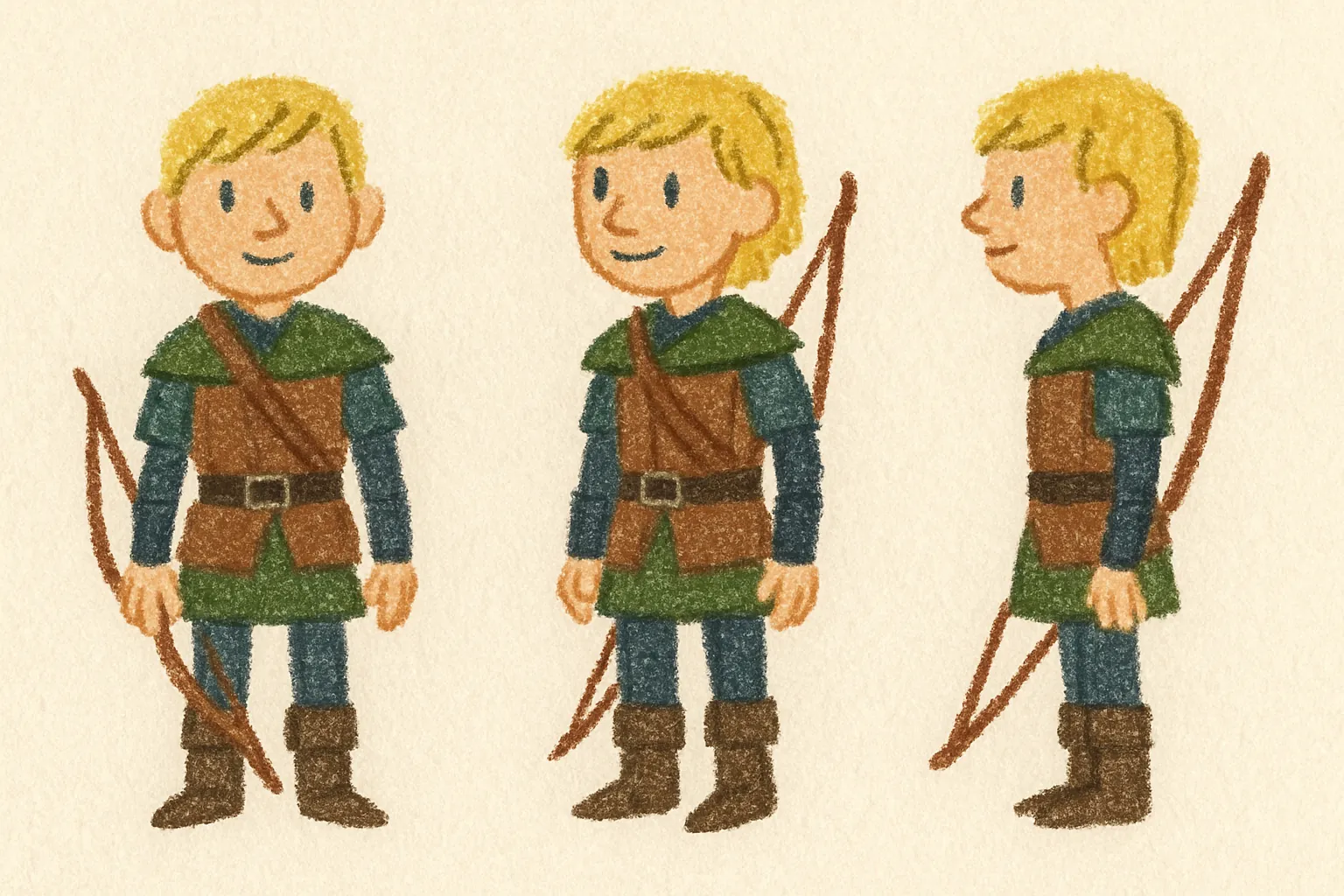 Model sheet for Nina