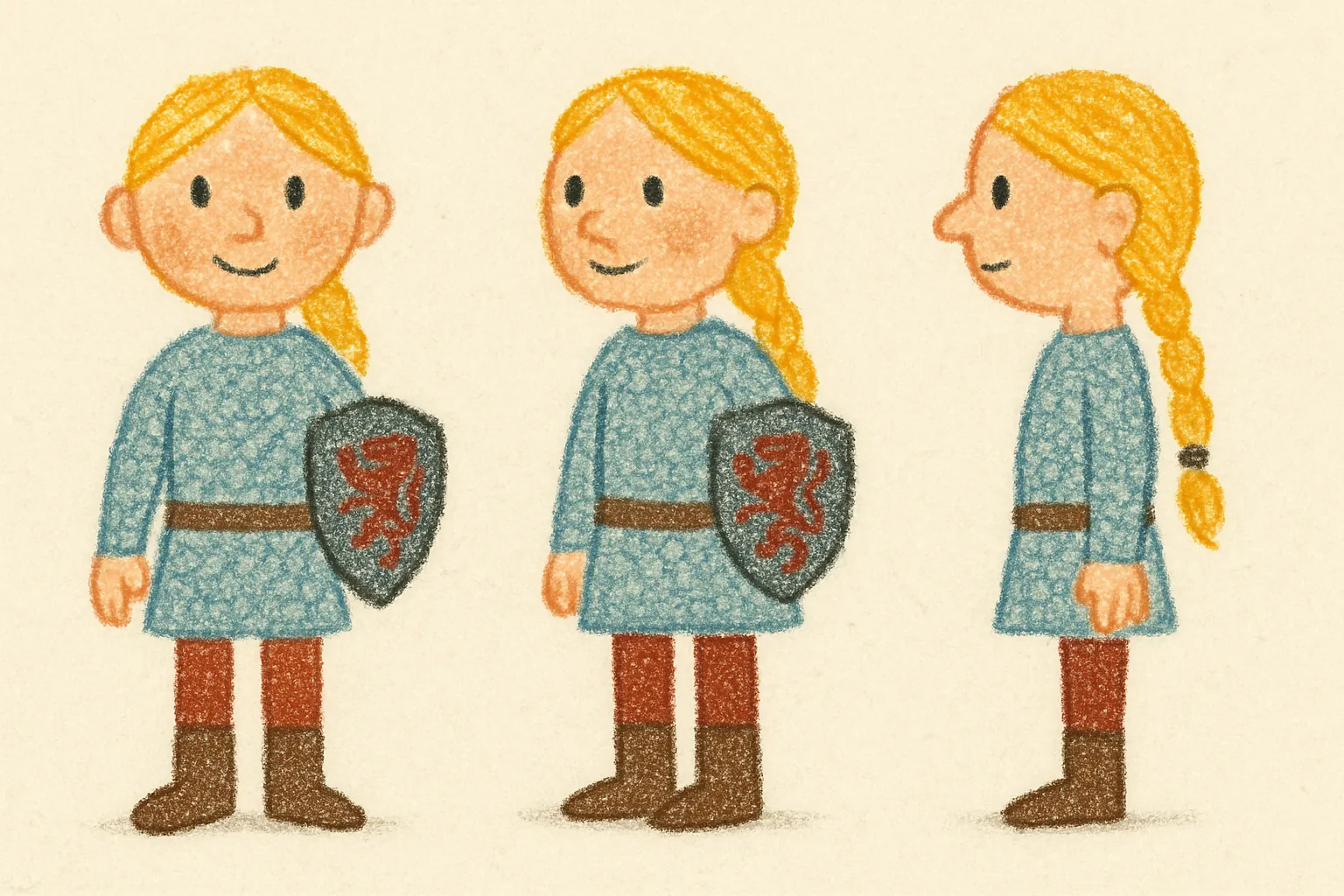 Model sheet for Ella