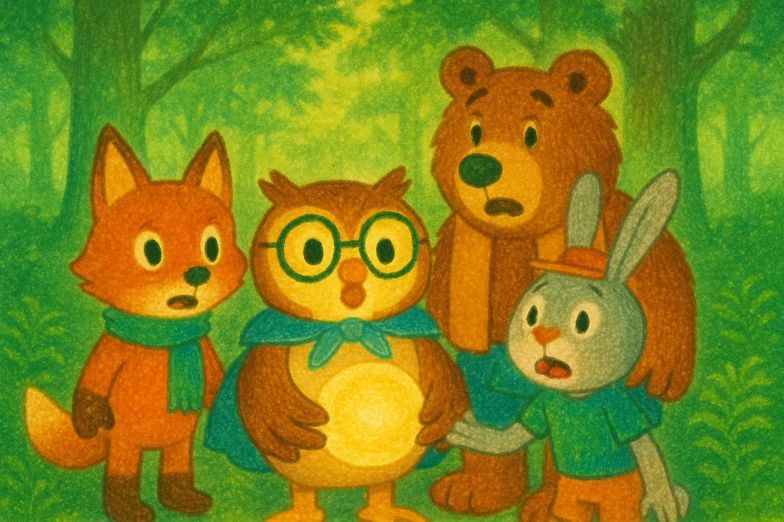 Friends get lost while chasing a ball in the deep forest.