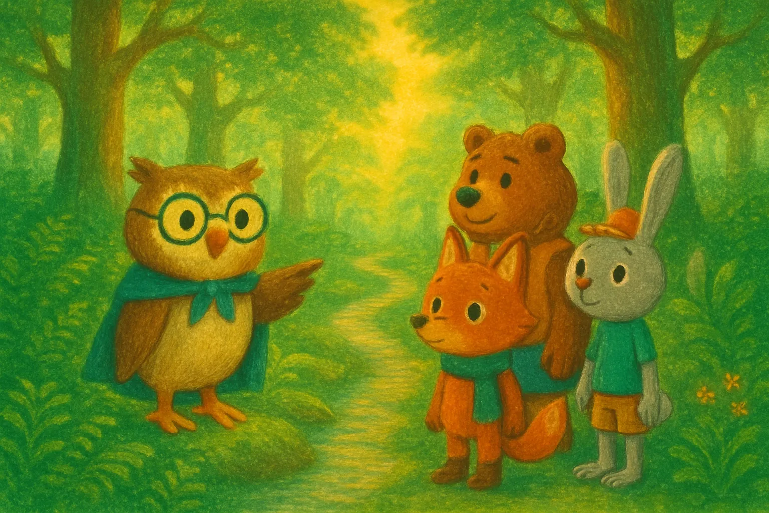 Ива uses her knowledge of the forest to find the path home.