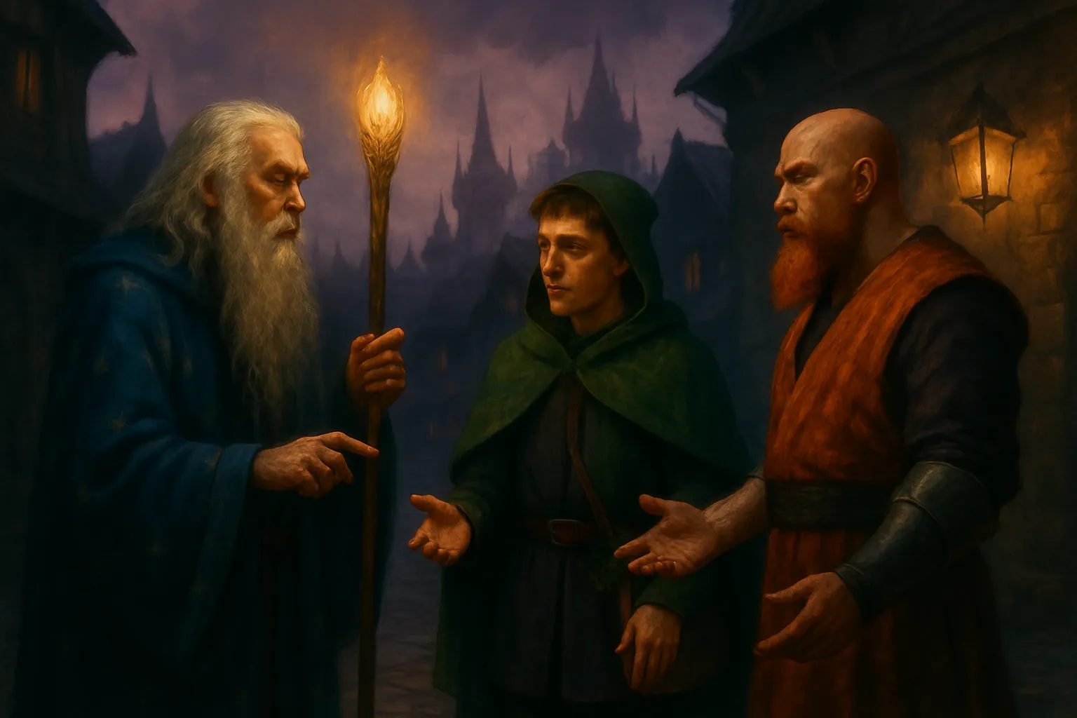 Los tres se reúnen y comparten lo que saben.