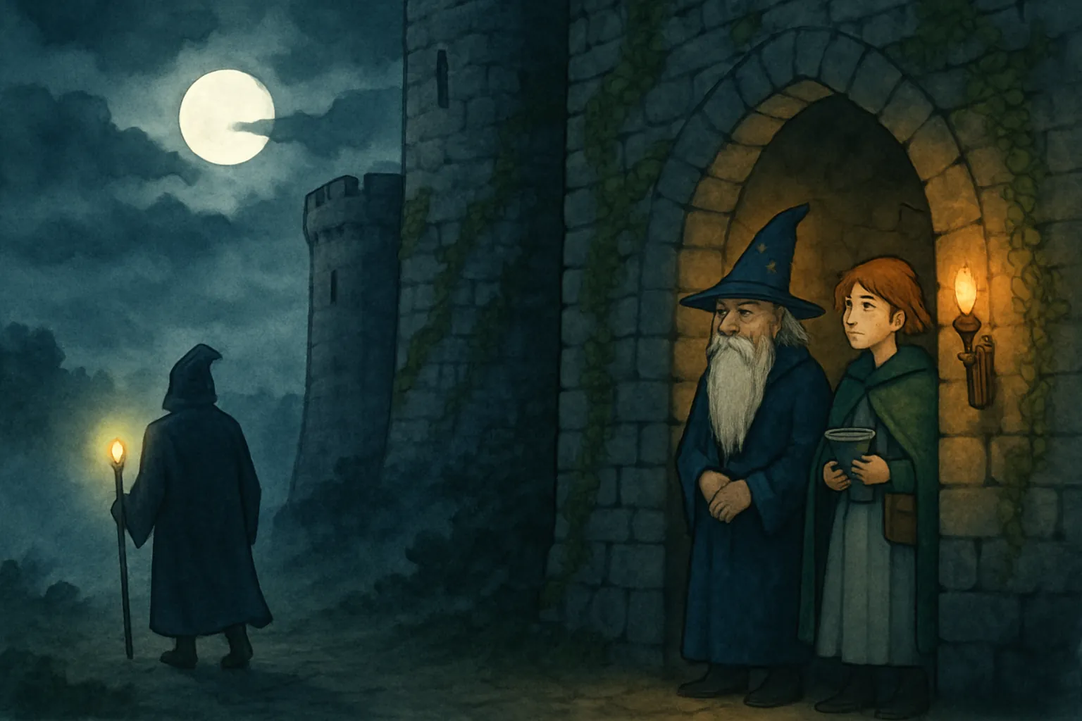 Thorn leaves quickly. Milo and Lina do not know his full secret yet.
