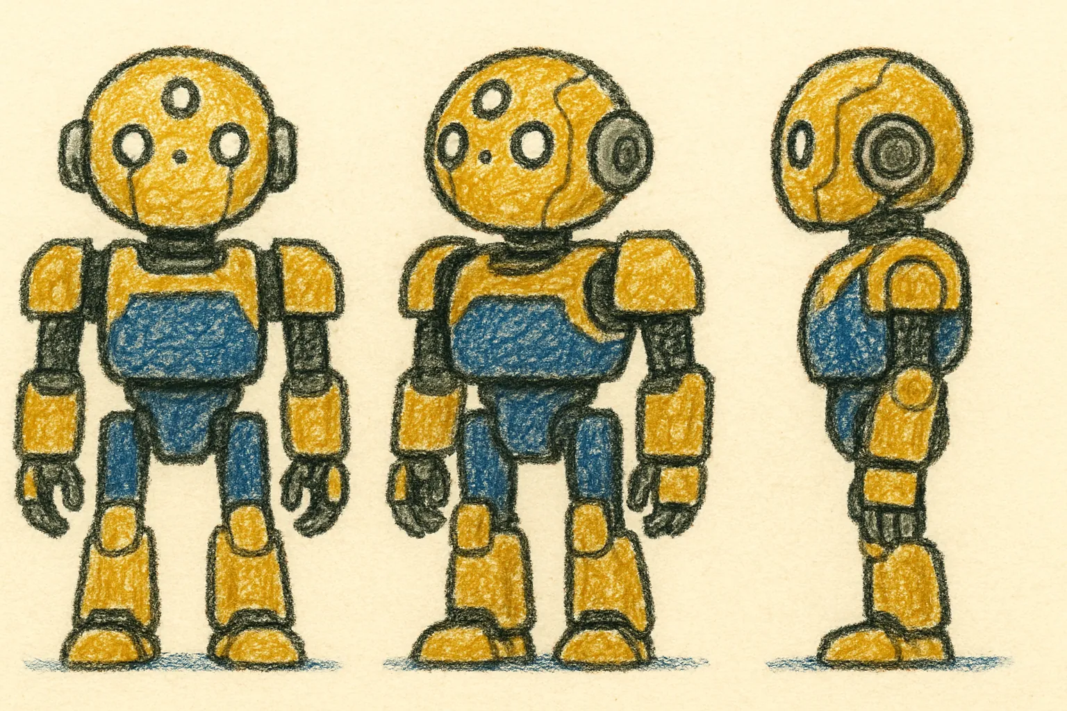 Model sheet for コウジ