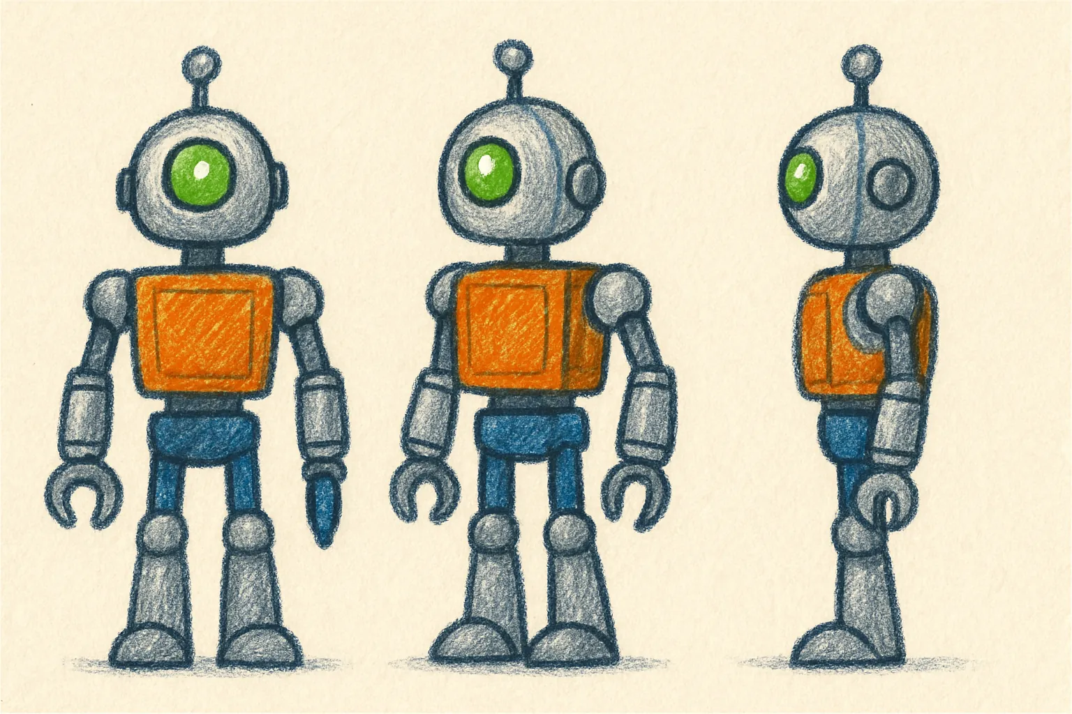 Model sheet for Rita