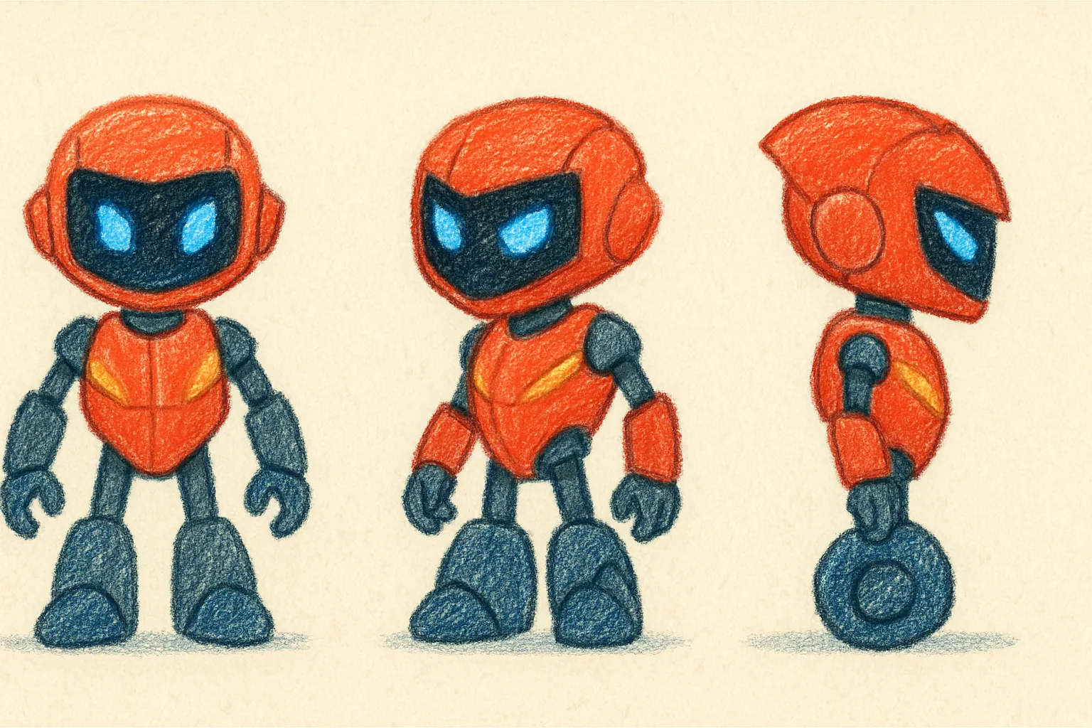 Model sheet for Zapi