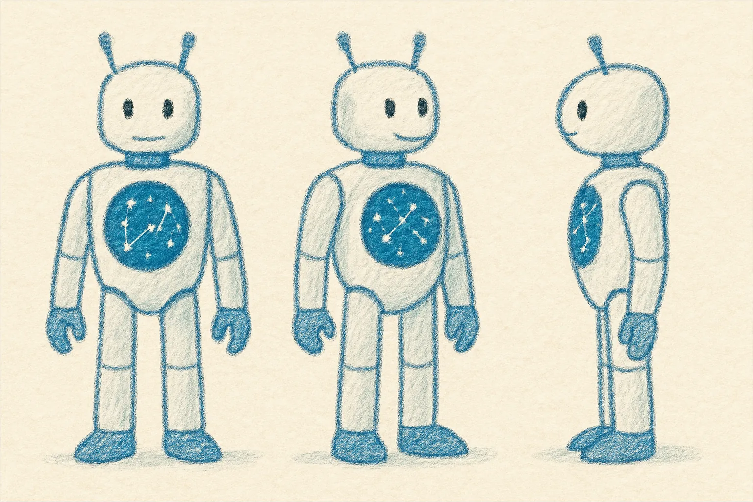 Model sheet for Luna