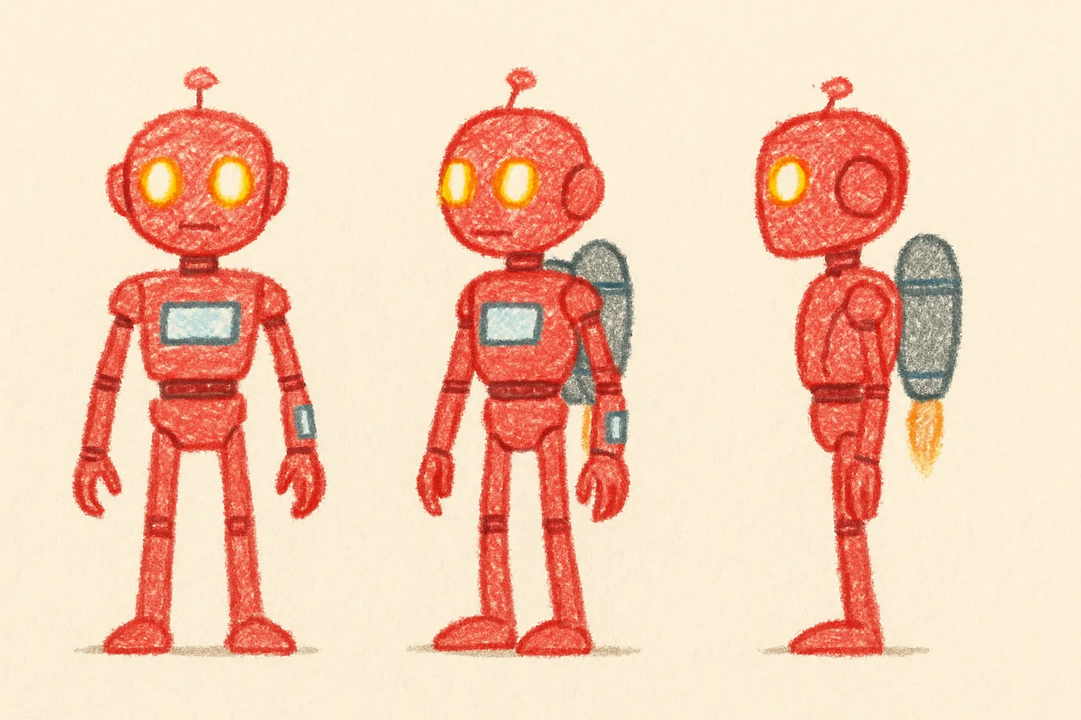 Model sheet for Zora