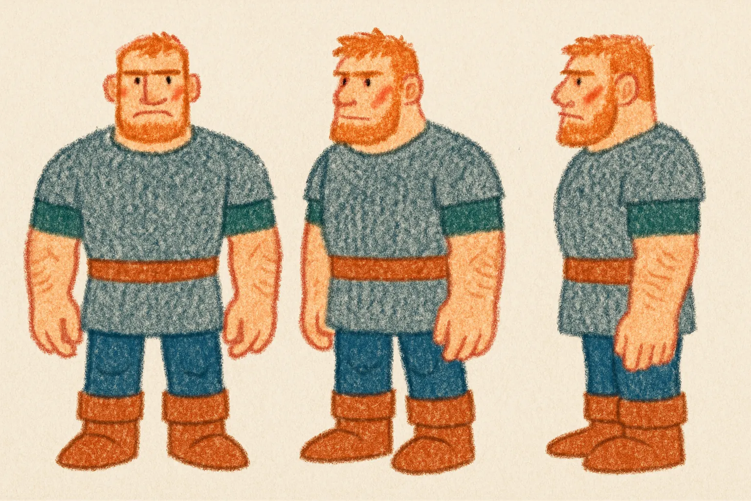Model sheet for Игорь