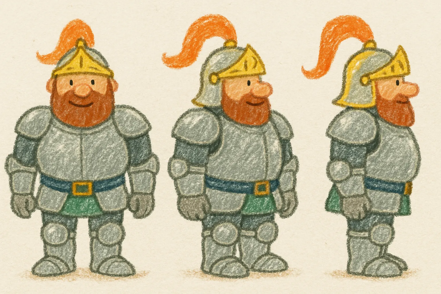 Model sheet for Рудольф