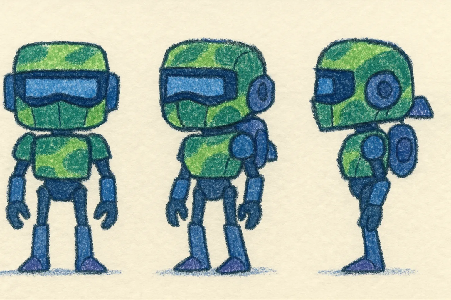 Model sheet for Bryn