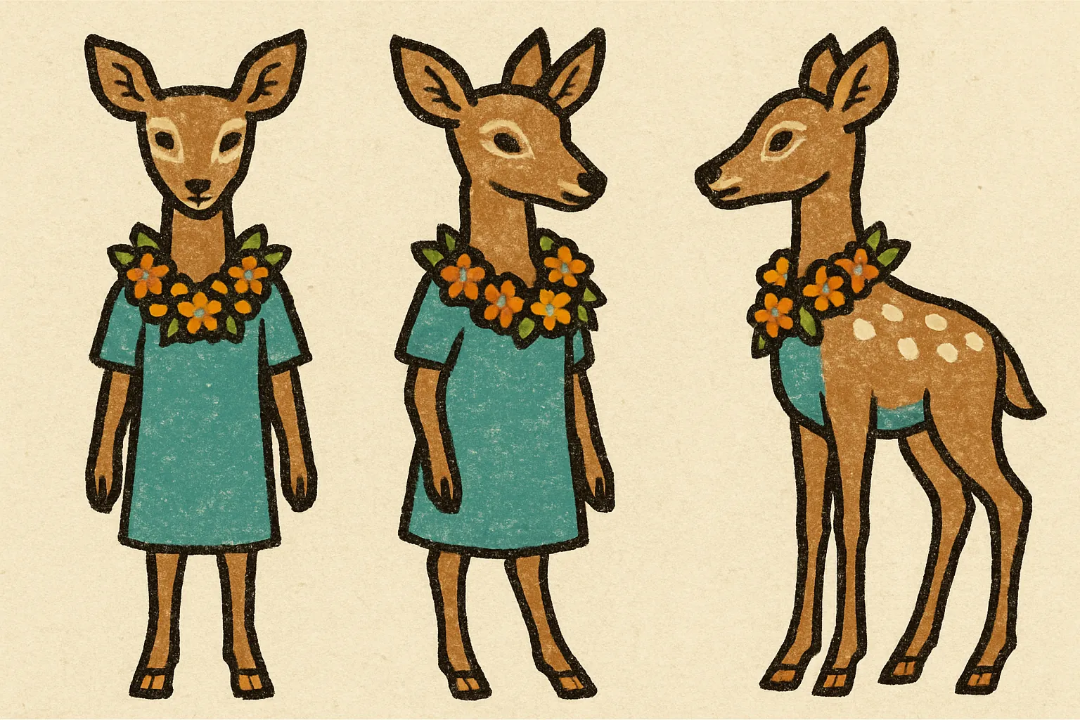 Model sheet for Môrwen
