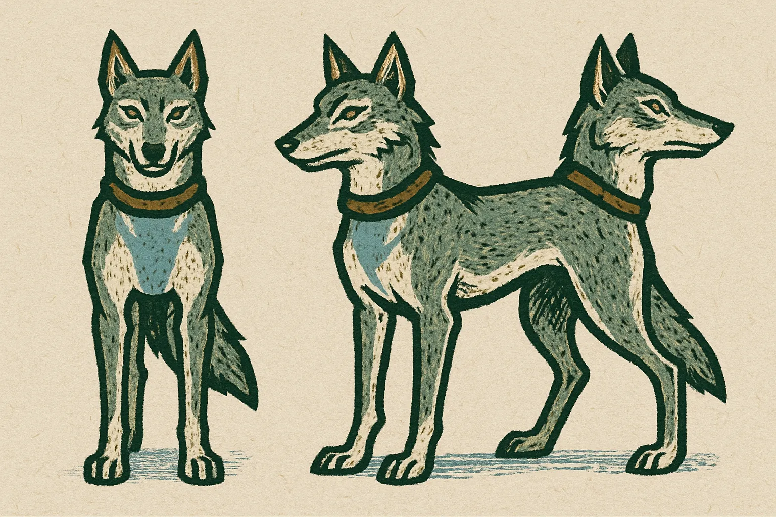 Model sheet for Λύκος