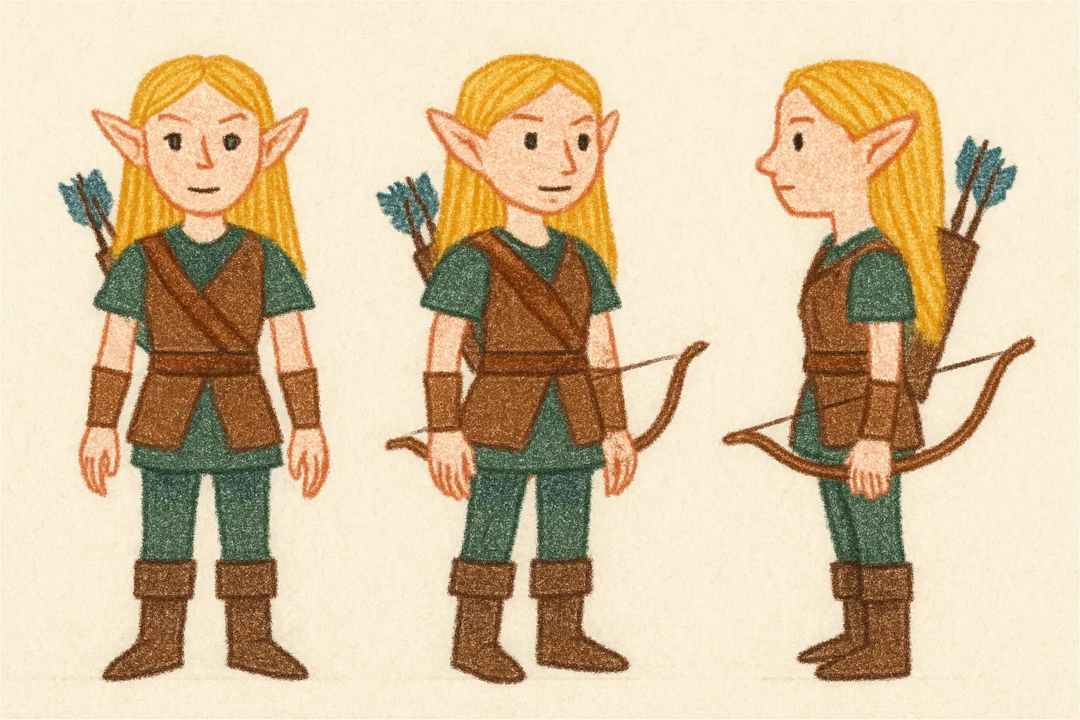 Model sheet for Silva