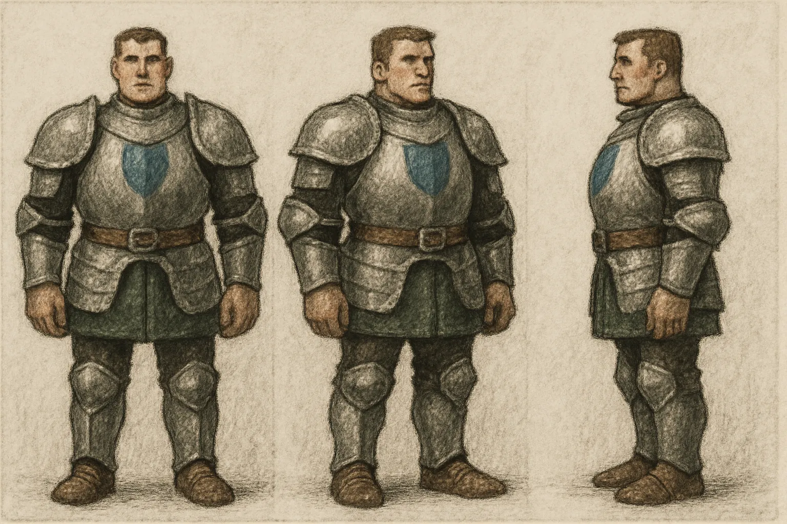 Model sheet for Ewan