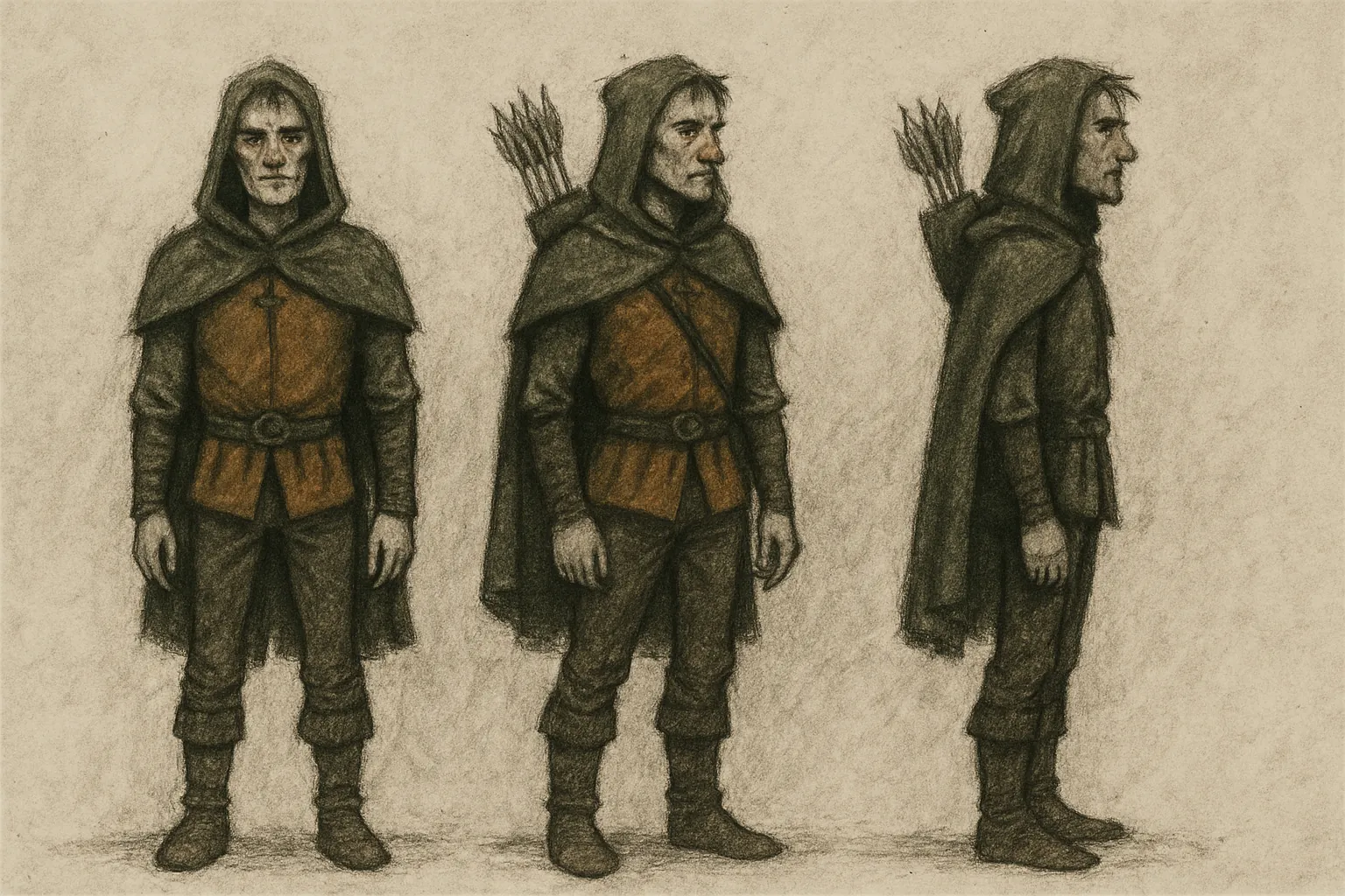 Model sheet for Garrick