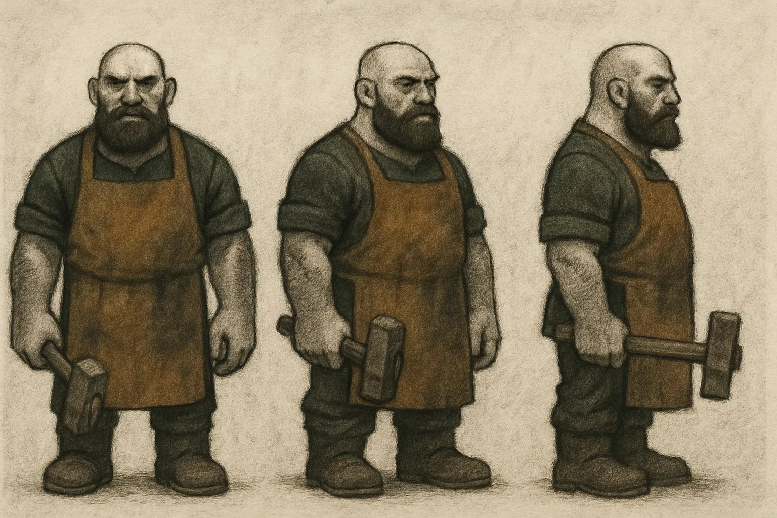 Model sheet for Bran