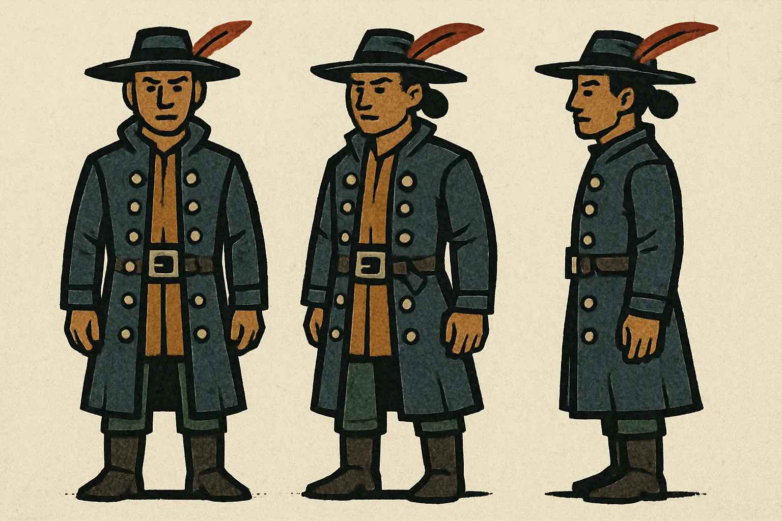Model sheet for カイ
