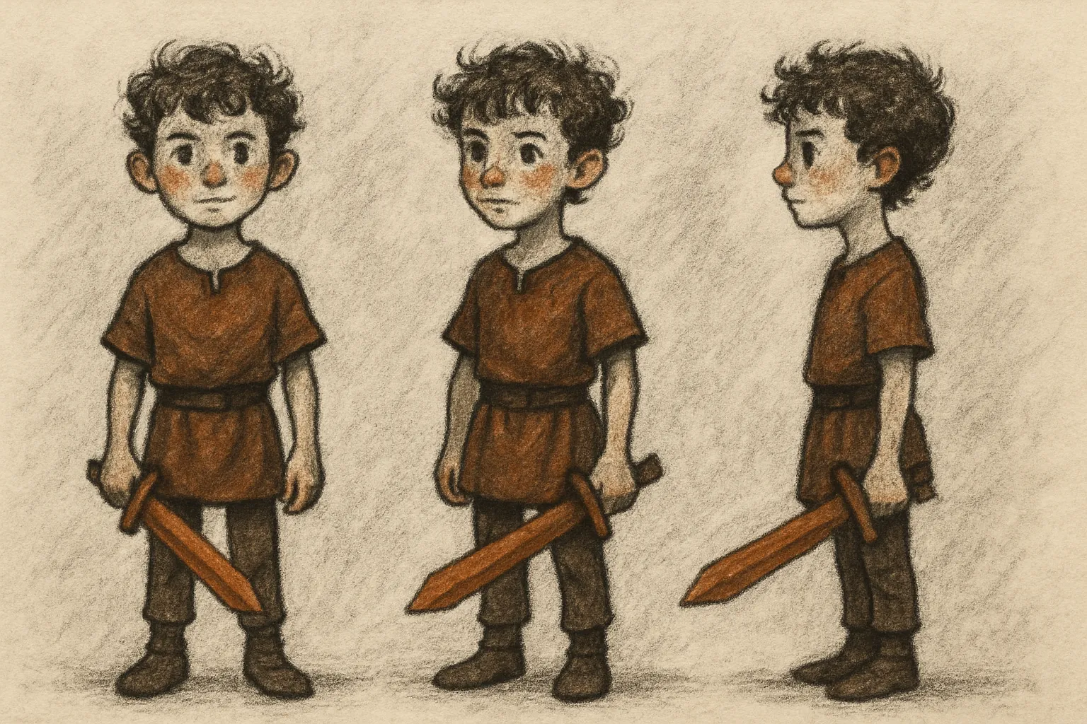 Model sheet for Brynn