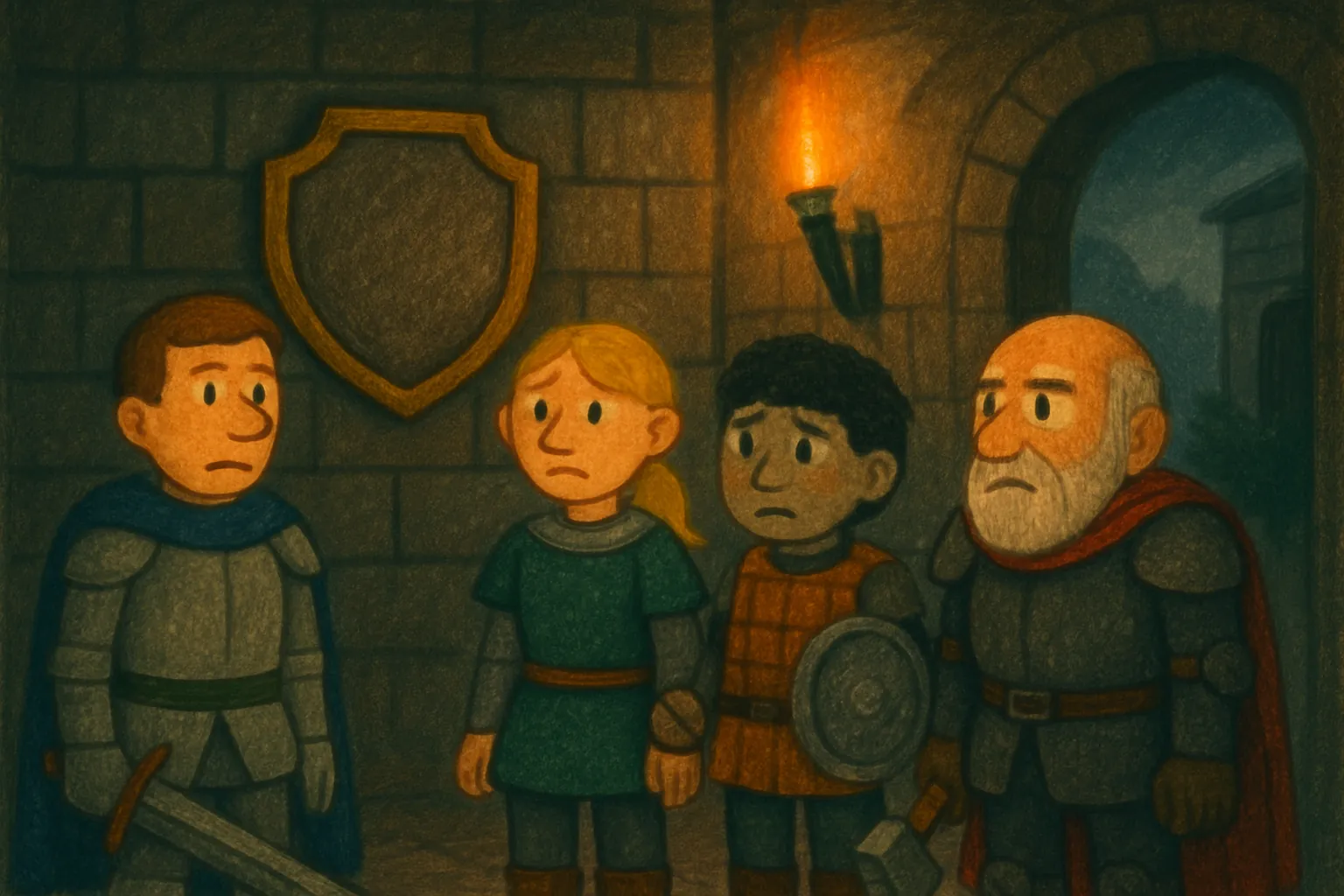 They find out the special shield for the ceremony is missing.