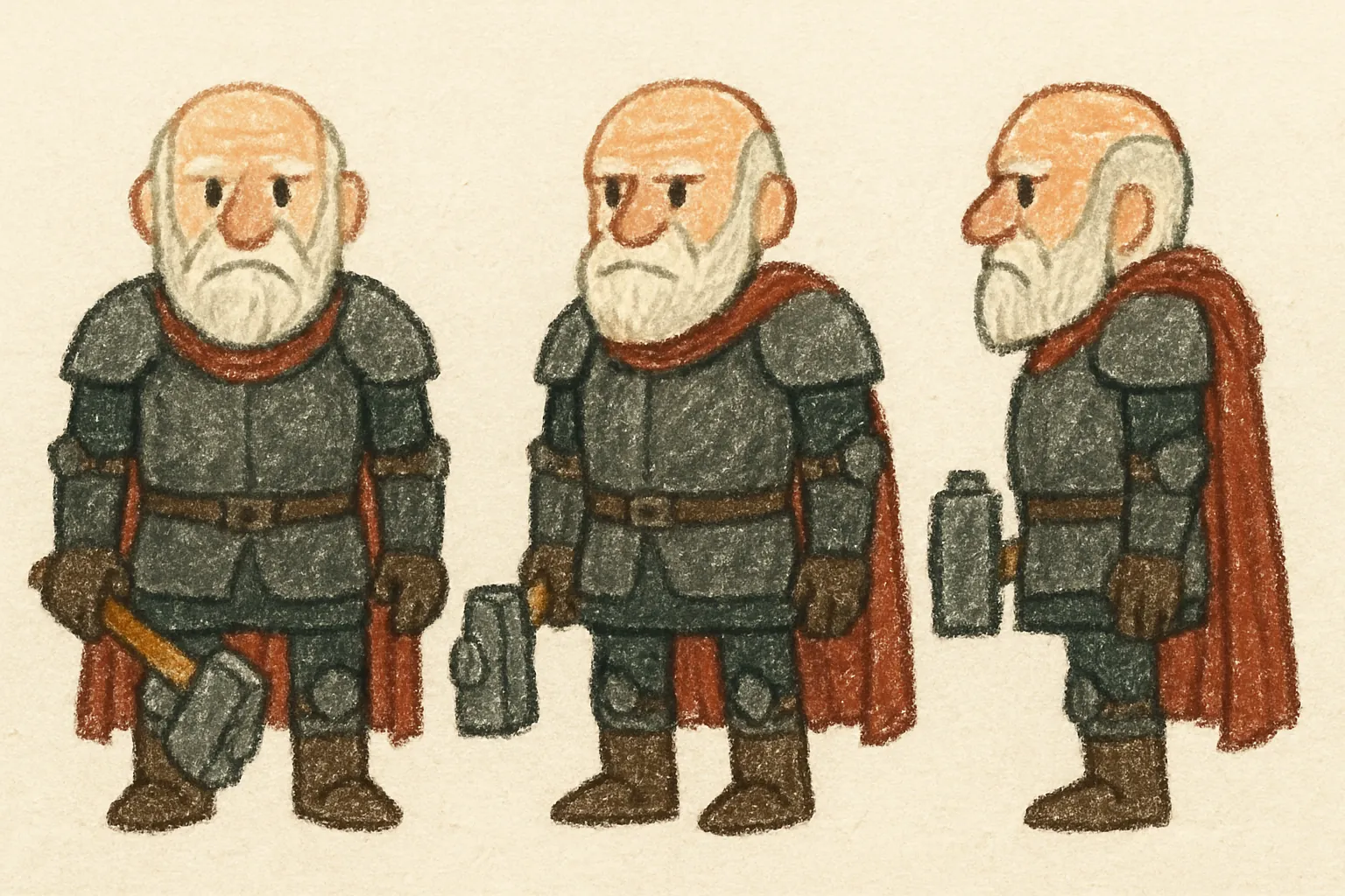 Model sheet for Sir Rook