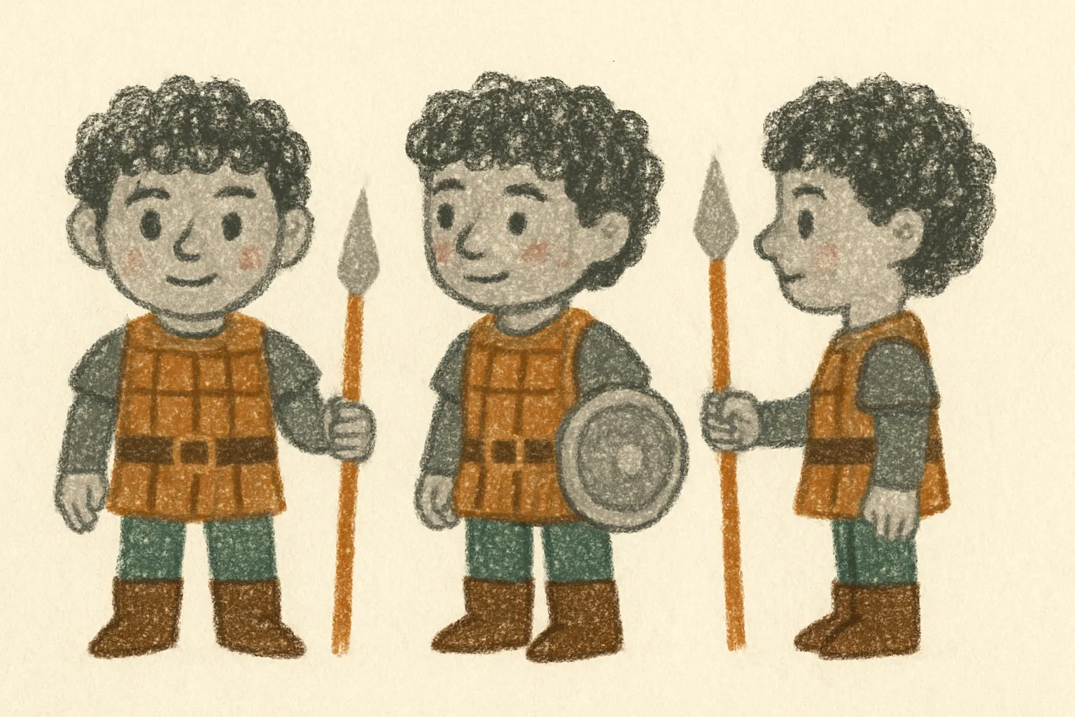 Model sheet for Gorn