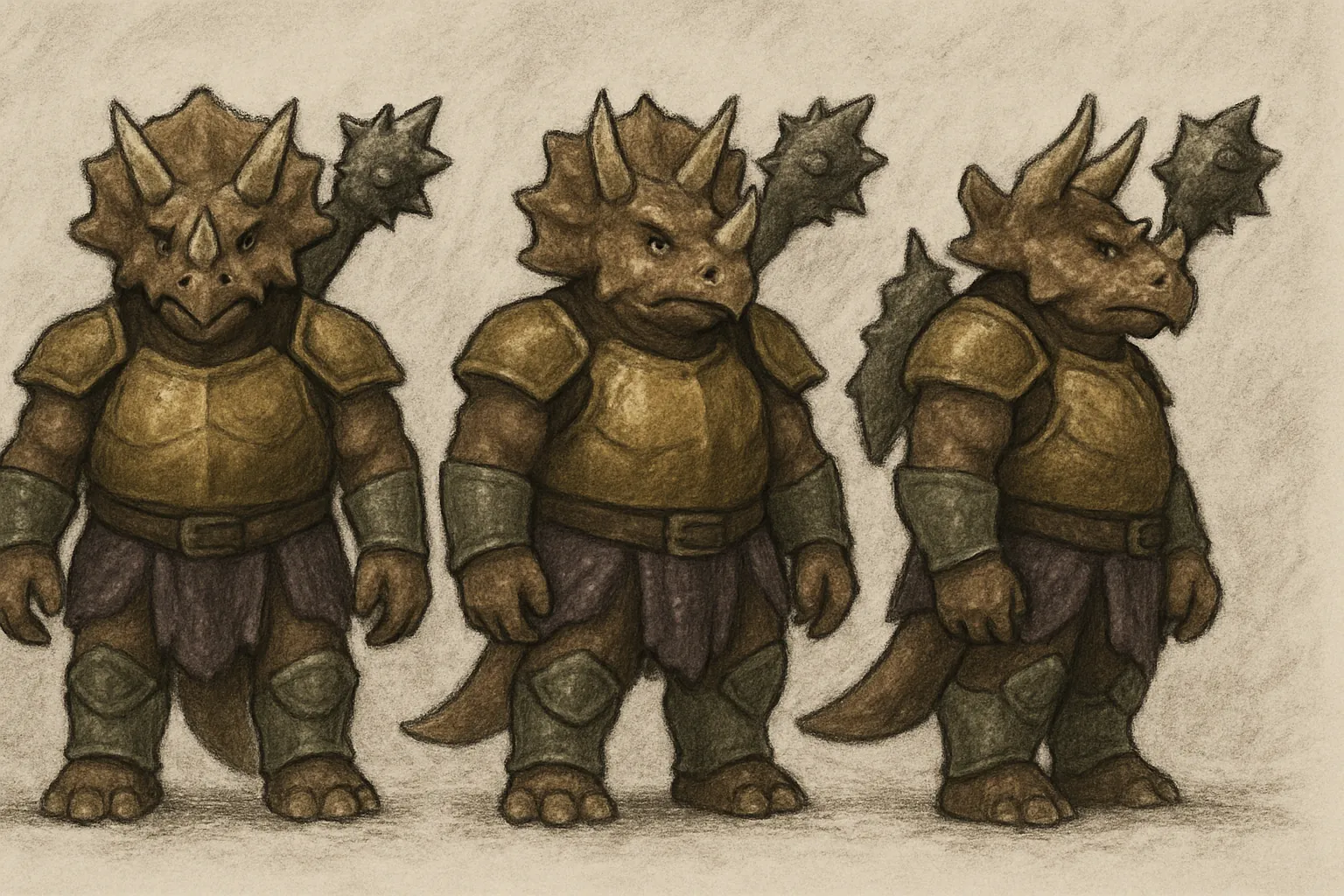 Model sheet for Bruno