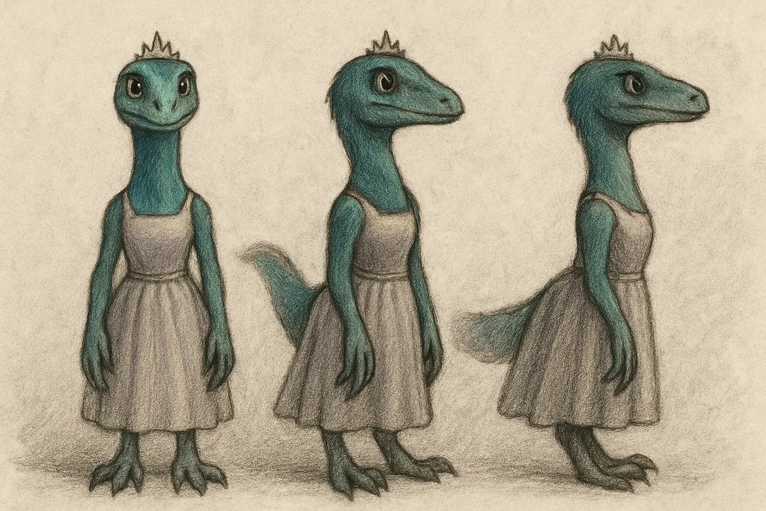 Model sheet for Lila