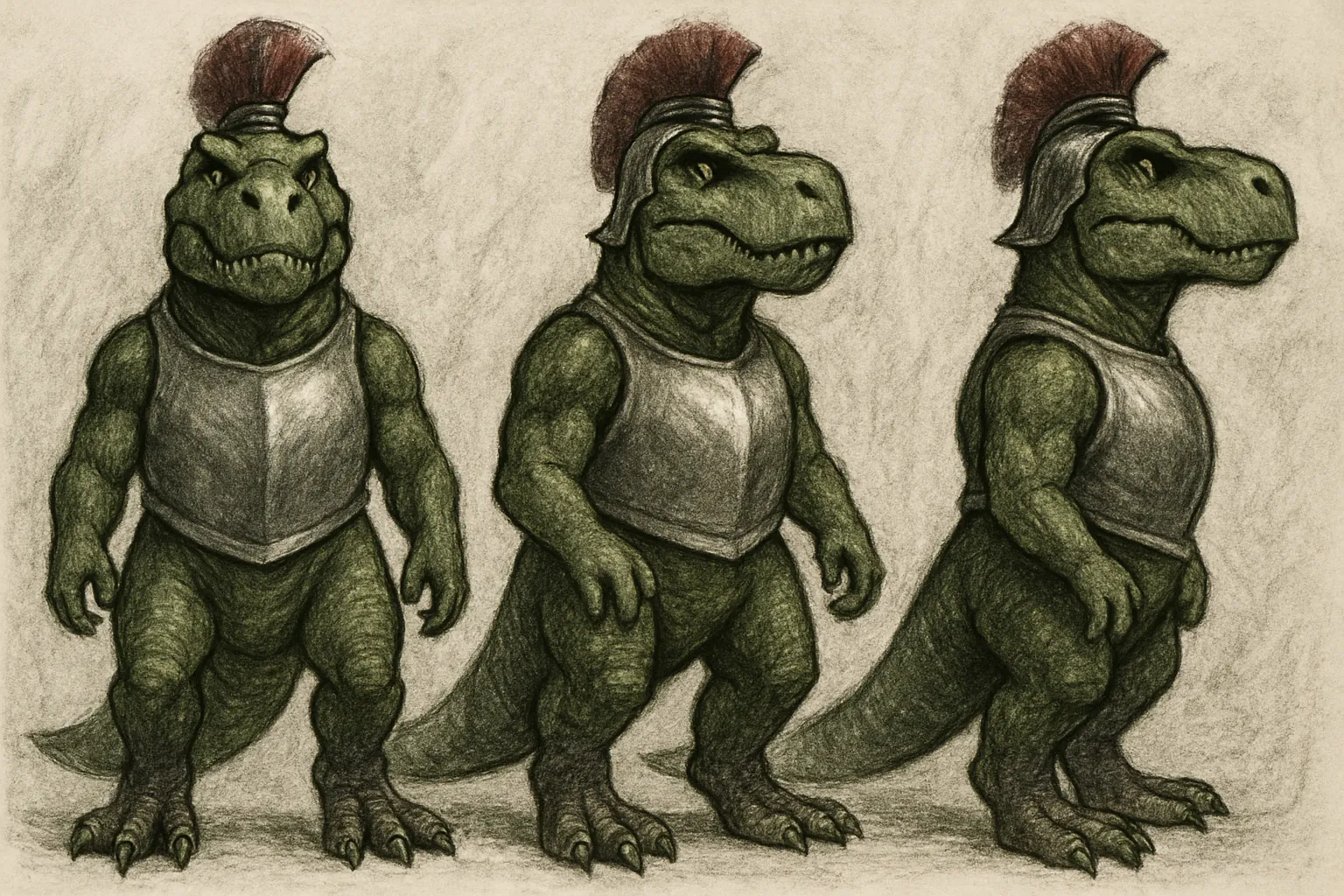 Model sheet for Rex
