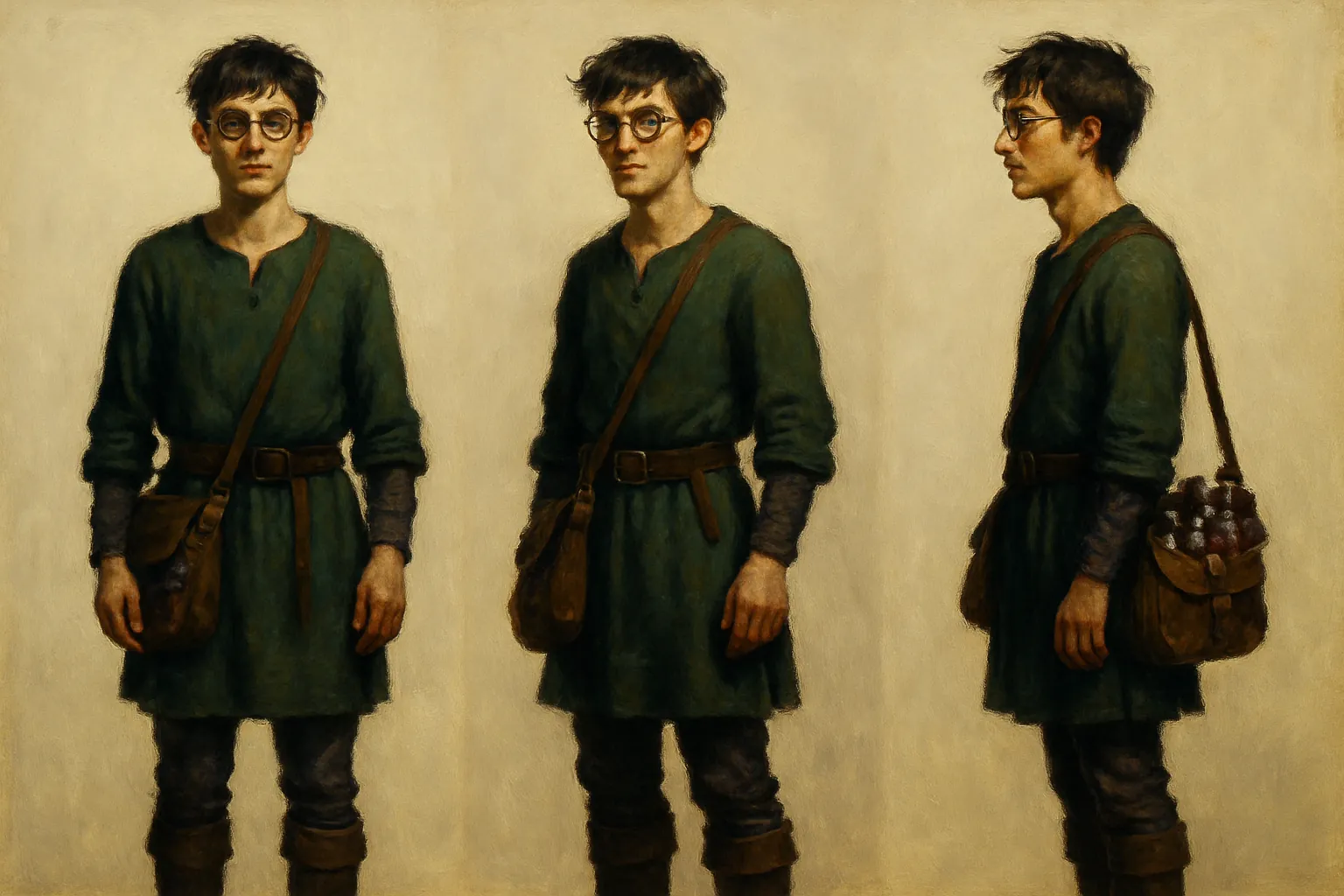 Model sheet for Dafydd