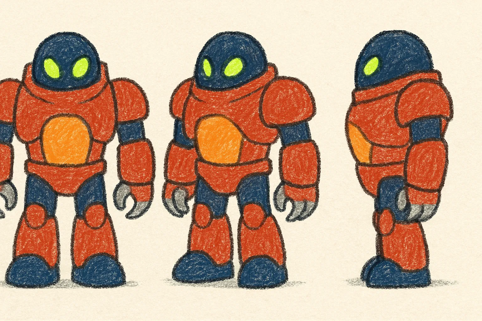 Model sheet for 화성