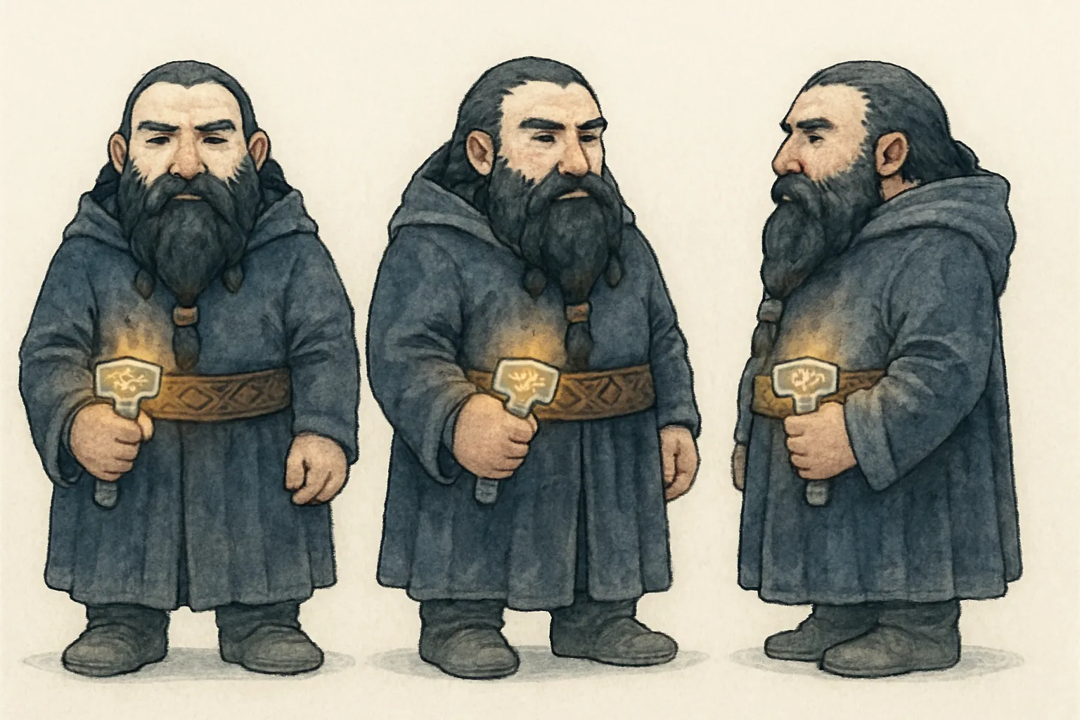 Model sheet for Borin